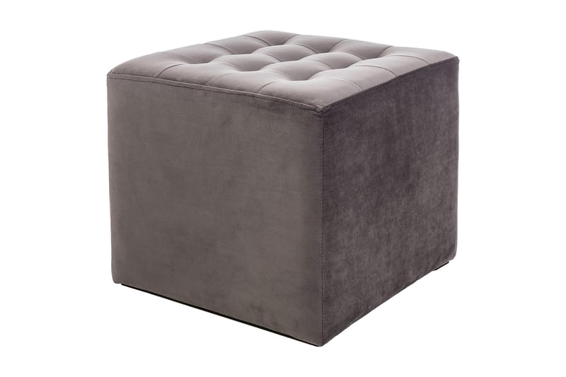Sittpuff Erriba - Sammet/Grå - Möbler - Fåtölj & stolar - Pall & puff - Sittpuff