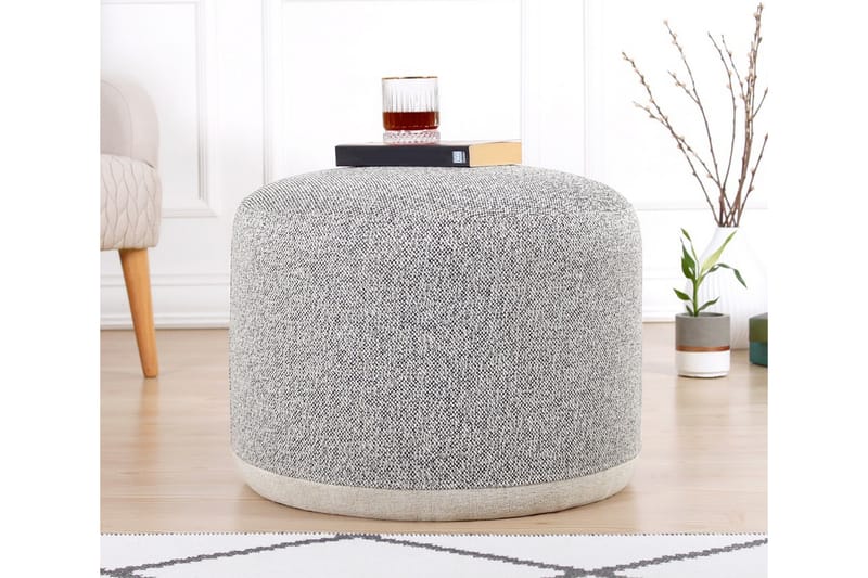 Sittpuff Germantown 51 cm - Grå - M�öbler - Fåtölj & stolar - Pall & puff - Sittpuff