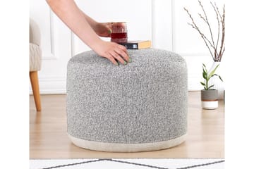 Sittpuff Germantown 51 cm - Grå - Möbler - Fåtölj & stolar - Pall & puff - Sittpuff