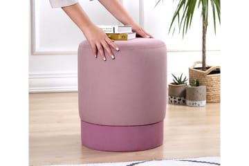 Sittpuff Gettysburg 38 cm - Rosa - Möbler - Fåtölj & stolar - Pall & puff - Sittpuff