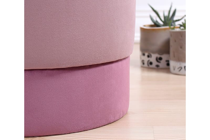 Sittpuff Gettysburg 38 cm - Rosa - Möbler - Fåtölj & stolar - Pall & puff - Sittpuff