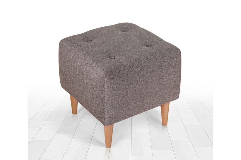 Sittpuff Hancock 43 cm - Brun - Möbler - Fåtölj & stolar - Pall & puff - Sittpuff