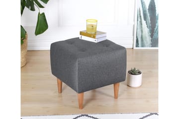 Sittpuff Hancock 43 cm - Grå - Möbler - Fåtölj & stolar - Pall & puff - Sittpuff