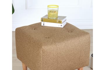 Sittpuff Hancock 43 cm - Guld - Möbler - Fåtölj & stolar - Pall & puff - Sittpuff