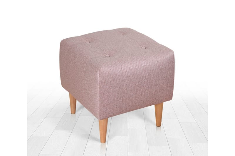 Sittpuff Hancock 43 cm - Rosa - Möbler - Fåtölj & stolar - Pall & puff - Sittpuff