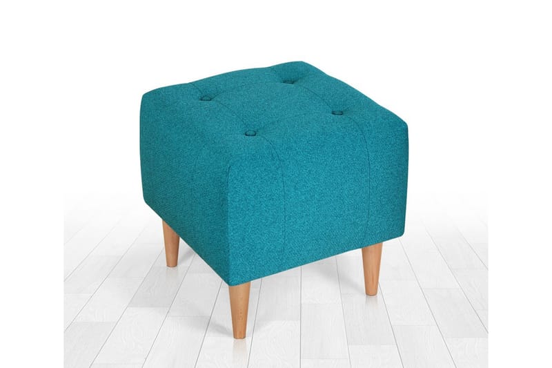 Sittpuff Hancock 43 cm - Turkos - Möbler - Fåtölj & stolar - Pall & puff - Sittpuff