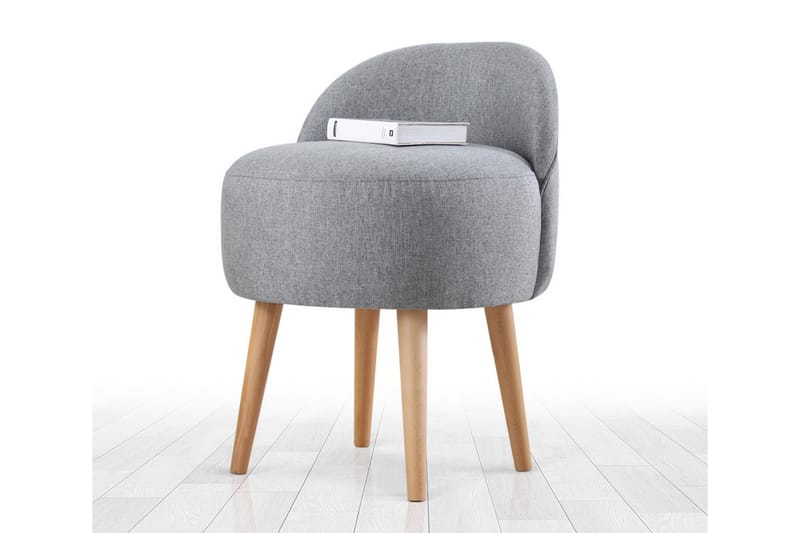 Sittpuff Hibbing 42 cm - Grå - Möbler - Fåtölj & stolar - Pall & puff - Sittpuff