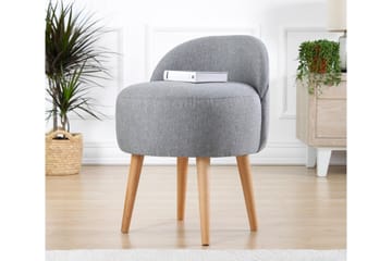 Sittpuff Hibbing 42 cm - Grå - Möbler - Fåtölj & stolar - Pall & puff - Sittpuff