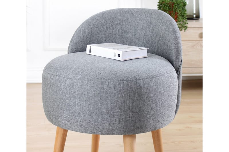 Sittpuff Hibbing 42 cm - Grå - Möbler - Fåtölj & stolar - Pall & puff - Sittpuff