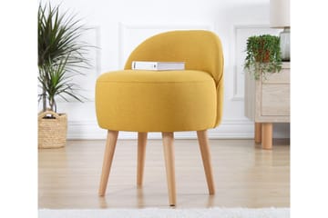 Sittpuff Hibbing 42 cm - Gul - Möbler - Fåtölj & stolar - Pall & puff - Sittpuff
