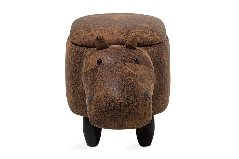 Sittpuff Hippo 32 cm - Brun - Sittpuff