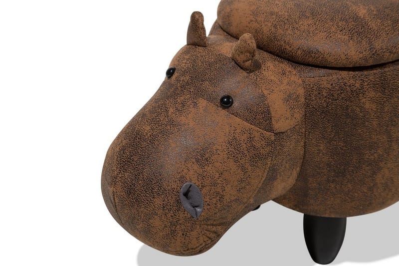 Sittpuff Hippo 32 cm - Brun - Möbler - Fåtölj & stolar - Pall & puff - Sittpuff