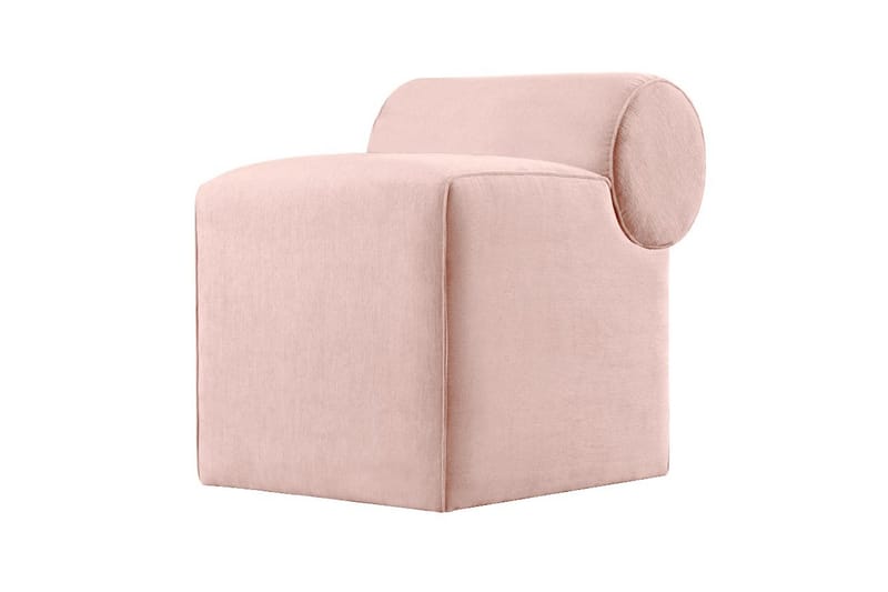 Sittpuff Linburg 45 cm - Rosa - Möbler - Fåtölj & stolar - Pall & puff - Sittpuff