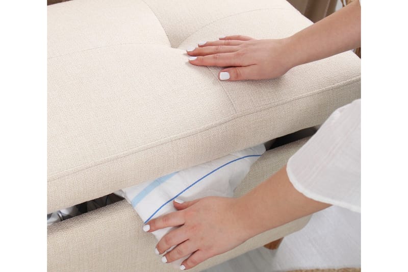 Sittpuff Mansi 100 cm - Cream - Möbler - Fåtölj & stolar - Pall & puff - Sittpuff