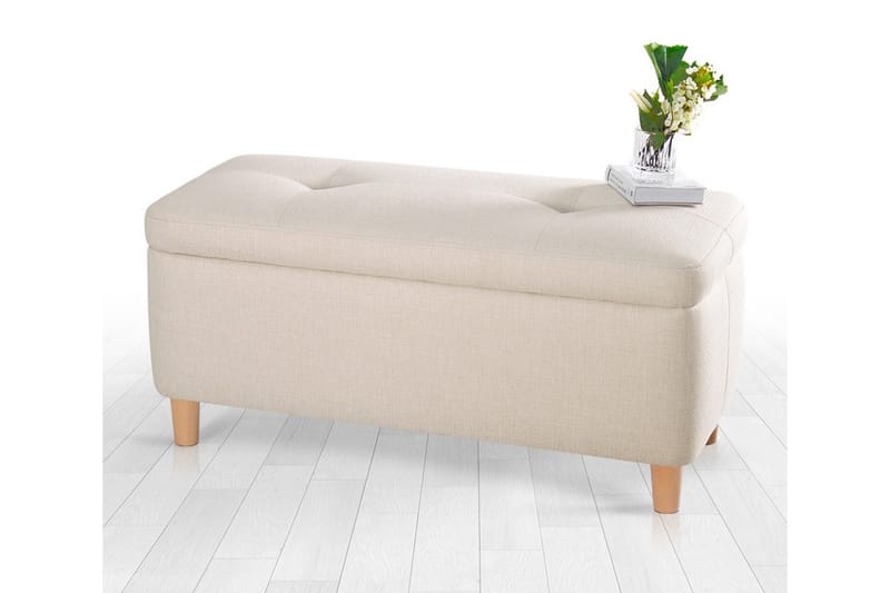 Sittpuff Mansi 100 cm - Cream - Möbler - Fåtölj & stolar - Pall & puff - Sittpuff