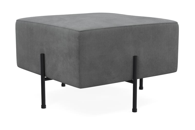 Sittpuff Menard Compact 60 cm Kvadratisk - Grå - Möbler - Fåtölj & stolar - Pall & puff - Sittpuff