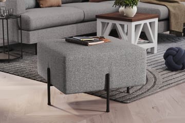 Sittpuff Menard Compact 60 cm Kvadratisk - Grå - Möbler - Fåtölj & stolar - Pall & puff - Sittpuff