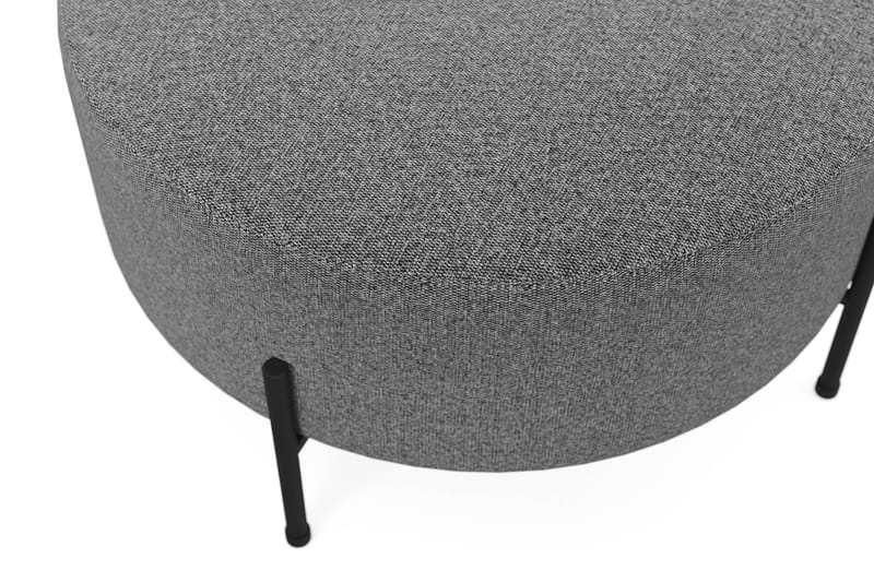 Sittpuff Menard Compact Rund 70 cm - Mörkgrå - Möbler - Fåtölj & stolar - Pall & puff - Sittpuff
