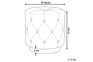 Sittpuff Mizwicki - Grå - Möbler - Fåtölj & stolar - Pall & puff - Sittpuff