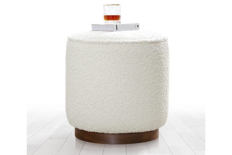 Sittpuff Monterey 42 cm - Vit - Möbler - Fåtölj & stolar - Pall & puff - Sittpuff