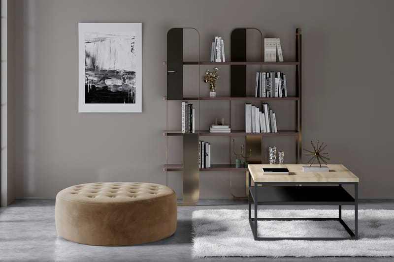 Sittpuff Montona Rund - Beige - Möbler - Fåtölj & stolar - Pall & puff - Sittpuff