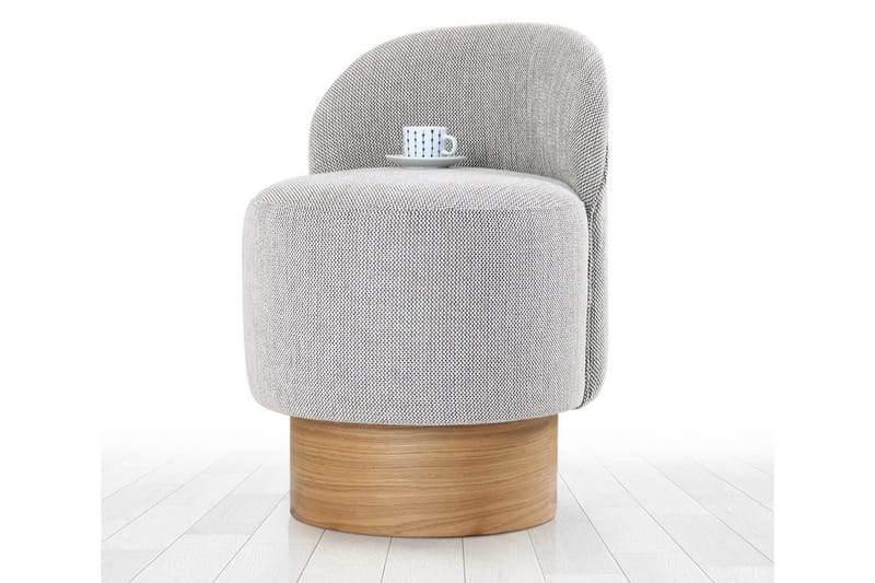 Sittpuff Muktan 47 cm - Grå - Möbler - Fåtölj & stolar - Pall & puff - Sittpuff
