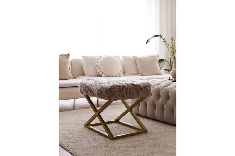 Sittpuff Murmu 50 cm - Brun - Möbler - Fåtölj & stolar - Pall & puff - Sittpuff