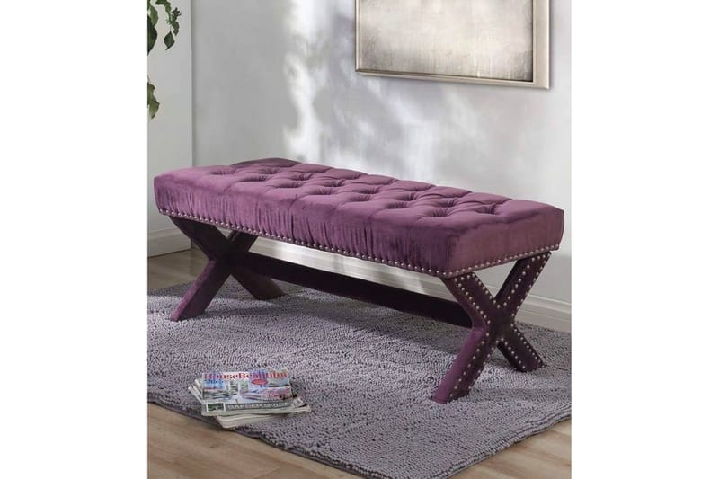 Sittpuff Mursida 120 cm - Lila - Möbler - Fåtölj & stolar - Pall & puff - Sittpuff