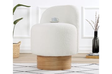 Sittpuff Nadem 47 cm - Vit - Möbler - Fåtölj & stolar - Pall & puff - Sittpuff