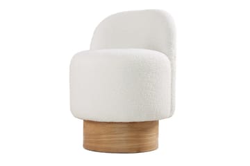 Sittpuff Nadem 47 cm - Vit - Möbler - Fåtölj & stolar - Pall & puff - Sittpuff