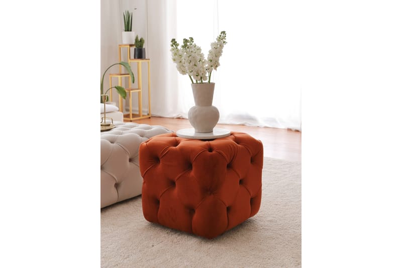 Sittpuff Naman 48 cm - Brun - Möbler - Fåtölj & stolar - Pall & puff - Sittpuff