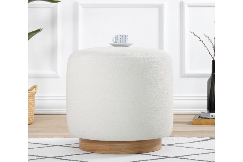 Sittpuff Namra 45 cm - Cream - Möbler - Fåtölj & stolar - Pall & puff - Sittpuff
