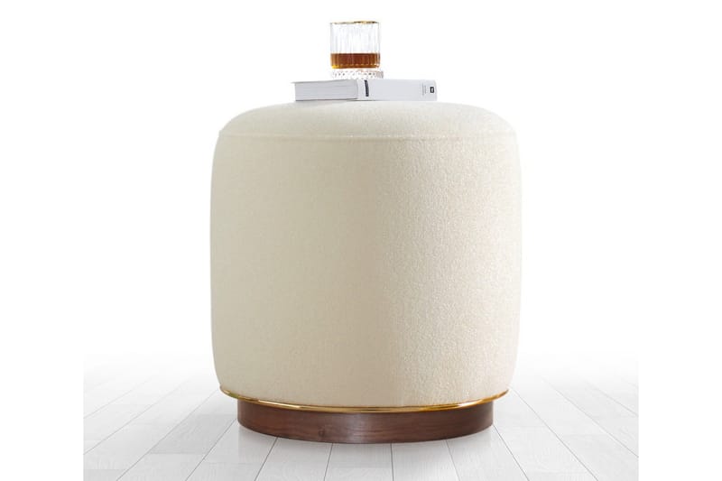 Sittpuff New Britain 42 cm - Beige - Möbler - Fåtölj & stolar - Pall & puff - Sittpuff