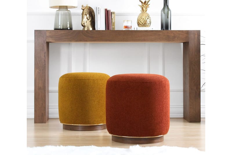 Sittpuff New Britain 42 cm - Röd - Möbler - Fåtölj & stolar - Pall & puff - Sittpuff