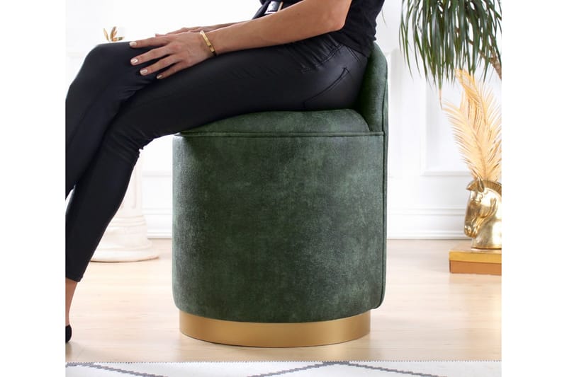 Sittpuff Ondago 45 cm - Grön - Möbler - Fåtölj & stolar - Pall & puff - Sittpuff
