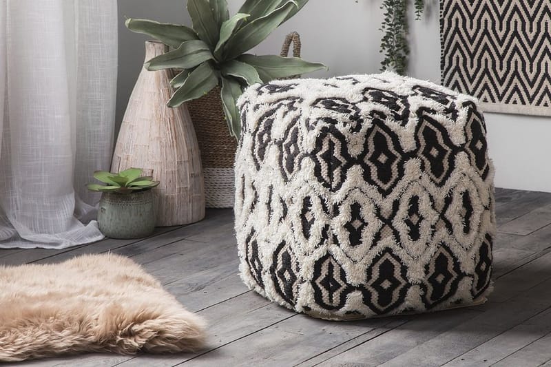 Sittpuff Orai 45 cm - Svart - Möbler - Fåtölj & stolar - Pall & puff - Sittpuff