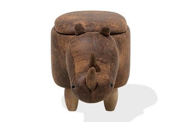 Sittpuff Rhino 60 cm - Brun - Möbler - Fåtölj & stolar - Pall & puff - Sittpuff