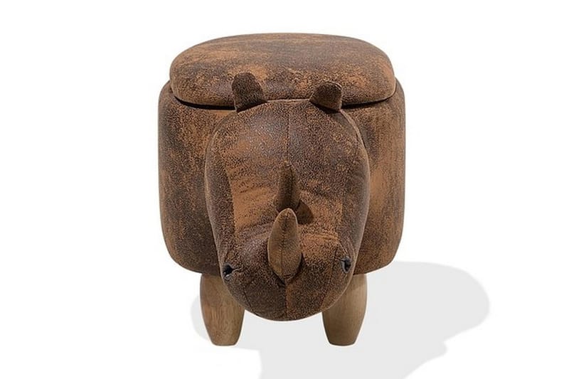 Sittpuff Rhino 60 cm - Brun - Möbler - Fåtölj & stolar - Pall & puff - Sittpuff