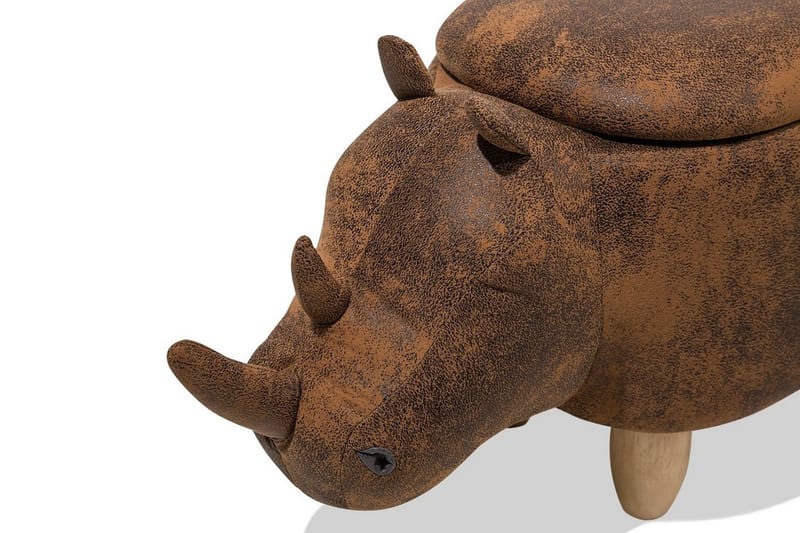 Sittpuff Rhino 60 cm - Brun - Möbler - Fåtölj & stolar - Pall & puff - Sittpuff