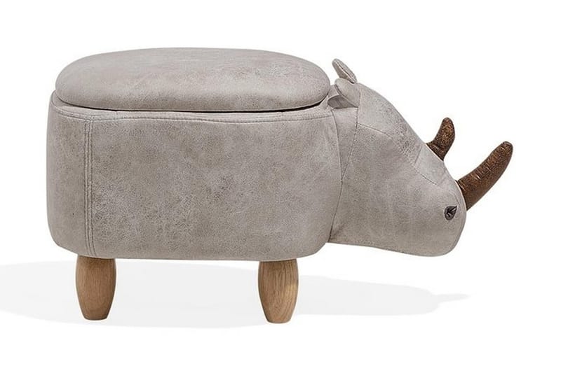Sittpuff Rhino 60 cm - Grå - Möbler - Fåtölj & stolar - Pall & puff - Sittpuff