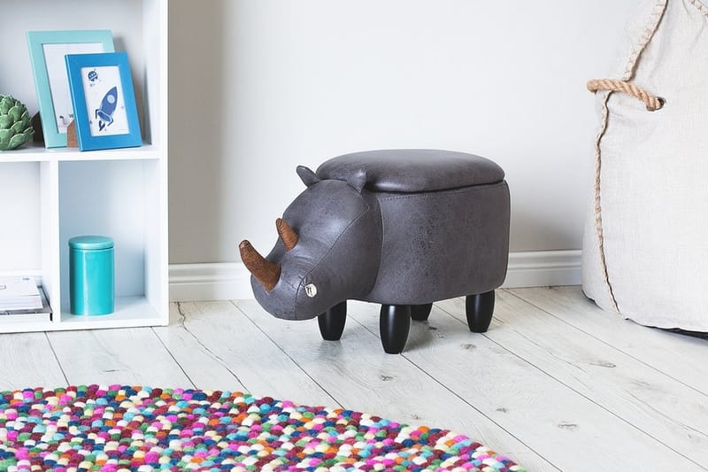Sittpuff Rhino 60 cm - Grå - Möbler - Fåtölj & stolar - Pall & puff - Sittpuff