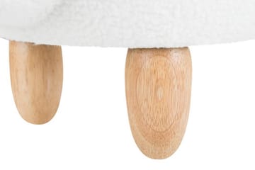 Sittpuff Ripplinger - Vit - Möbler - Fåtölj & stolar - Pall & puff - Sittpuff