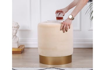 Sittpuff Rockville 40 cm - Beige - Möbler - Fåtölj & stolar - Pall & puff - Sittpuff