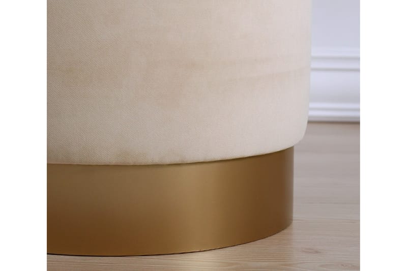 Sittpuff Rockville 40 cm - Beige - Möbler - Fåtölj & stolar - Pall & puff - Sittpuff