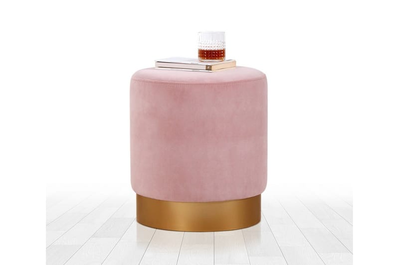 Sittpuff Rockville 40 cm - Rosa - Möbler - Fåtölj & stolar - Pall & puff - Sittpuff