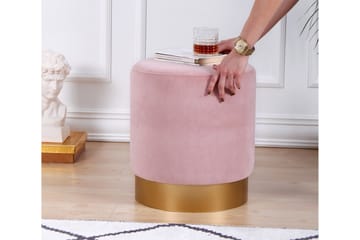 Sittpuff Rockville 40 cm - Rosa - Möbler - Fåtölj & stolar - Pall & puff - Sittpuff