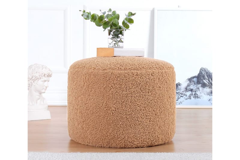 Sittpuff Scottsboro 54 cm - Brun - Möbler - Fåtölj & stolar - Pall & puff - Sittpuff