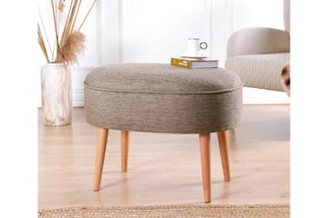 Sittpuff Simsbury 63 cm - Brun - Möbler - Fåtölj & stolar - Pall & puff - Sittpuff