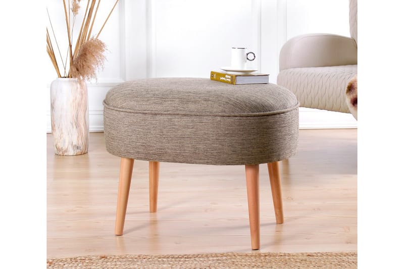 Sittpuff Simsbury 63 cm - Brun - Möbler - Fåtölj & stolar - Pall & puff - Sittpuff