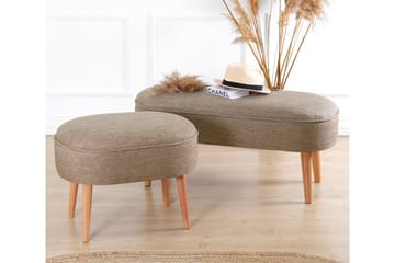 Sittpuff Simsbury 63 cm - Brun - Möbler - Fåtölj & stolar - Pall & puff - Sittpuff